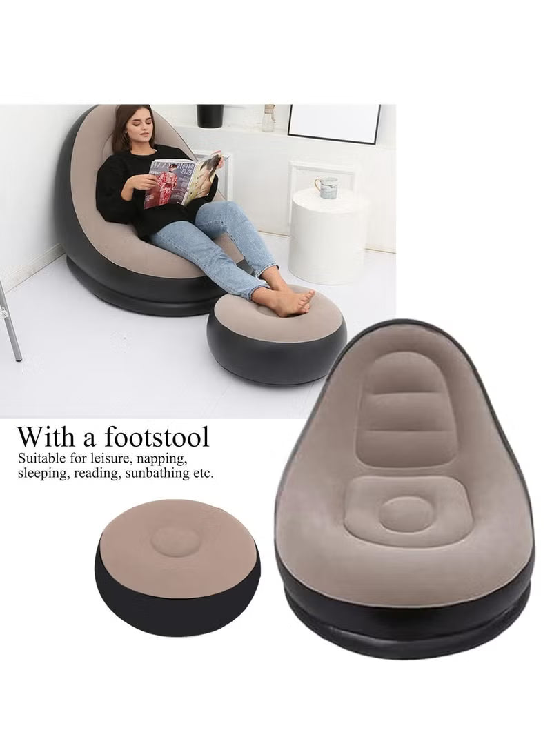 2Pcs Portable Inflatable Sofa Chair Air Pump Outdoor – Indoor – Image 4