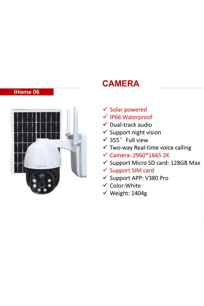 8 K SOLAR CAMERA Smart Security Camera – 4G, 8K, 355° Angle – Image 3