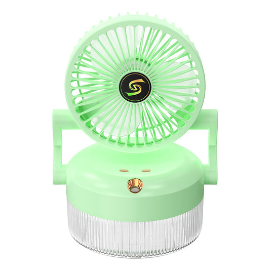 800ML Rechargeable Humidification Fan – Foldable Spray Fan with Blue Light