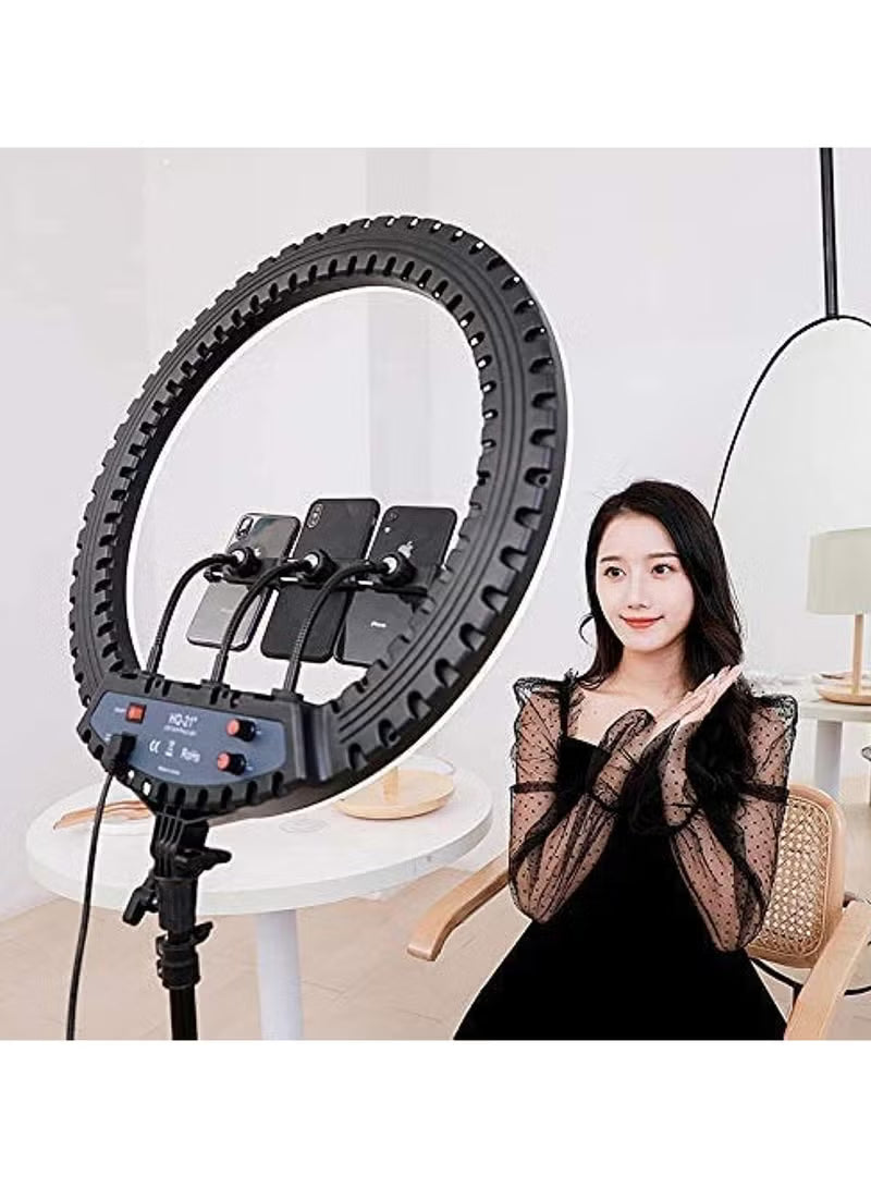 Professional LED Ring Light 18” RL-18 with Remote Control, Tripod & Phone Holder – Image 9