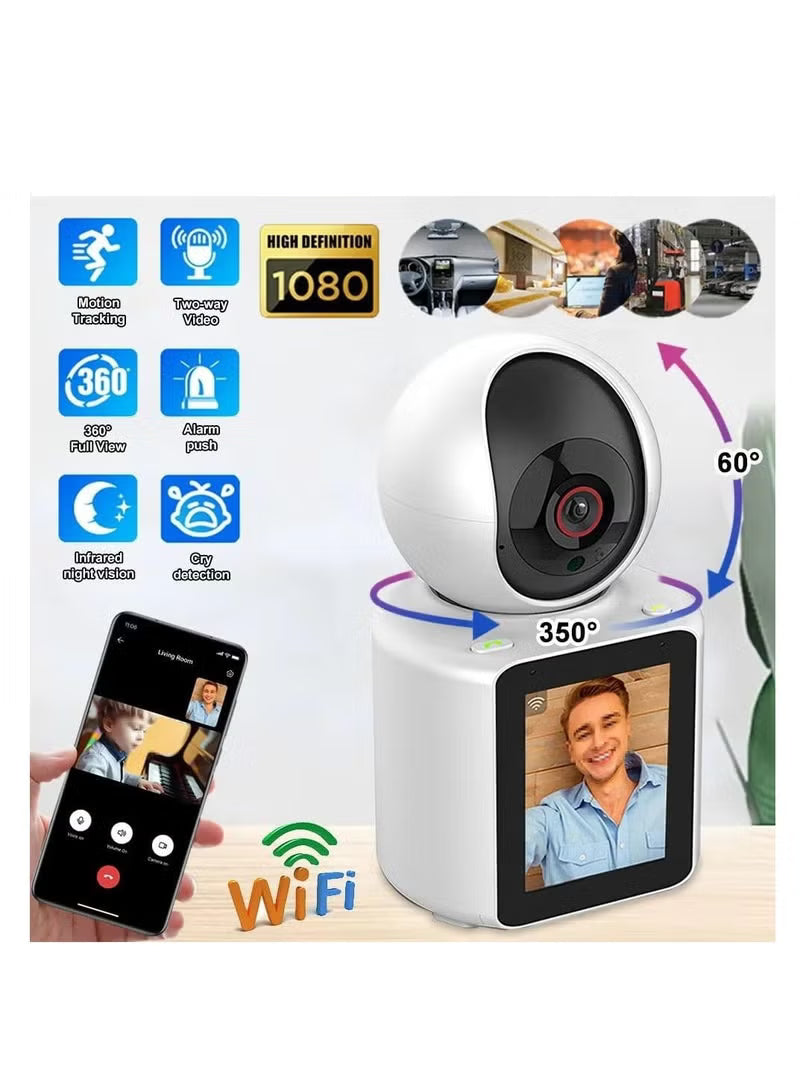 Two way video WiFi camera 1080p Video Calling WiFi HD Camera One-Click Video Calling – Image 2
