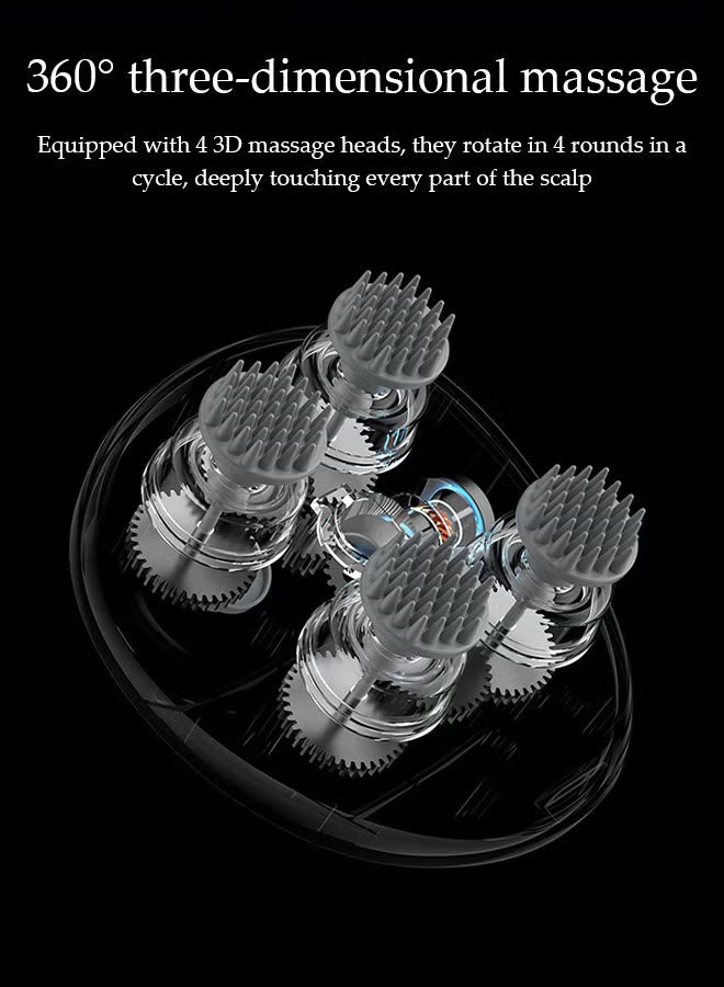 Electric Scalp Massager With 96 Kneading Nodes – Rechargeable – Image 6