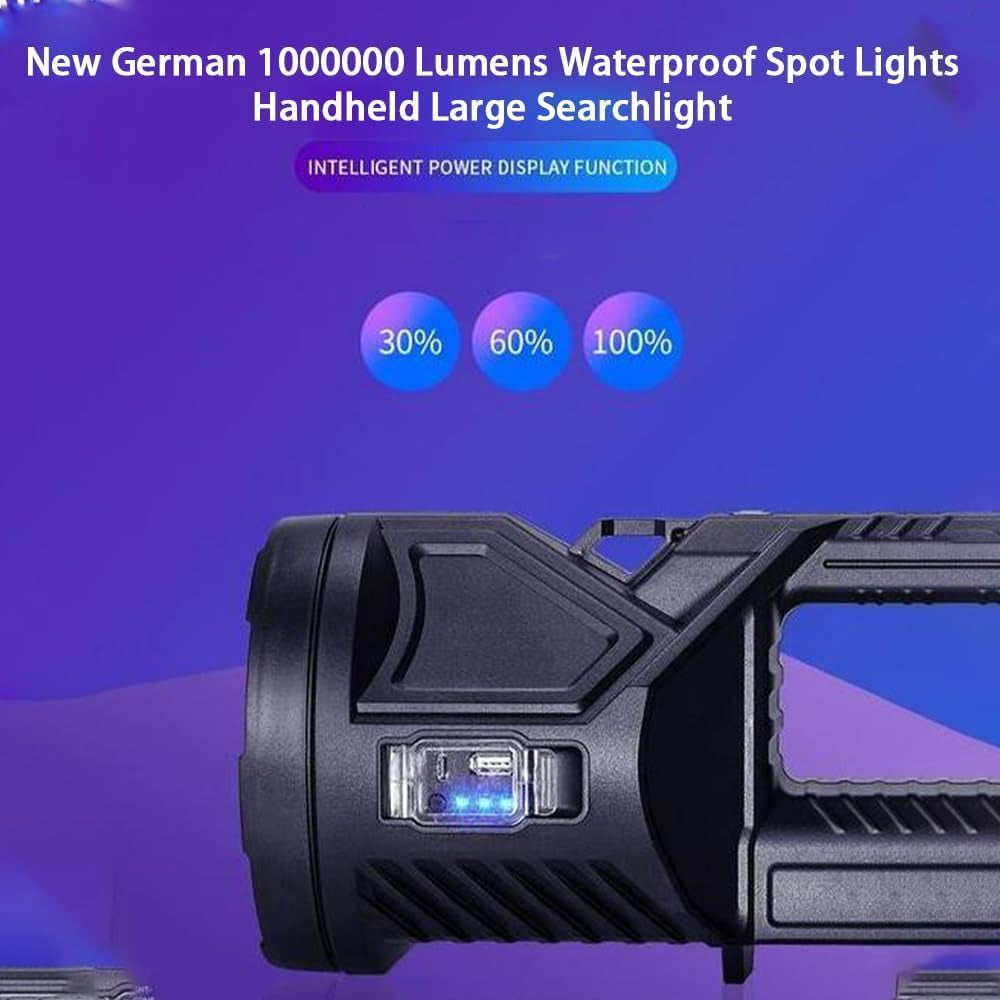 Camping Searchlight LED – Super Bright LED Flashlight Handheld Flashlight Searchlight – Image 6