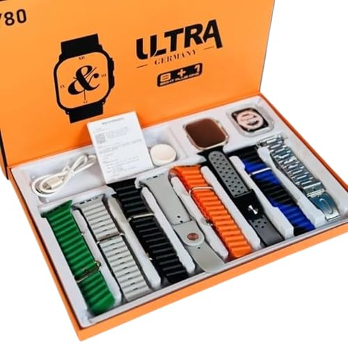 Ultra RB01, 7 In1 Multi Strap Smartwatch Fitness Goals Activity Change Straps