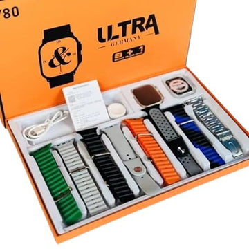 Ultra RB01, 7 In1 Multi Strap Smartwatch Fitness Goals Activity Change Straps