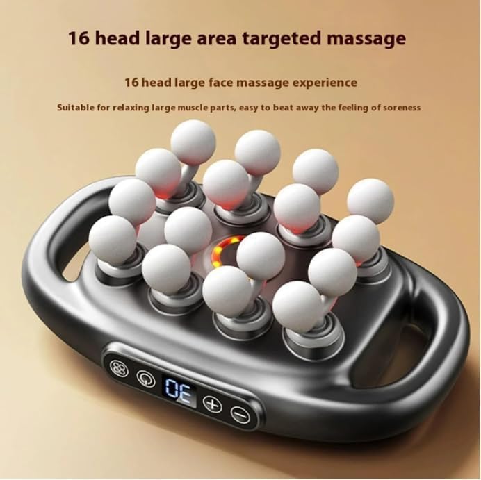 Fascia Gun Muscle Massager Gun High Frequency Back Waist Massage Machine Six-head Body – Image 3