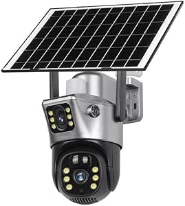 8 K Premium Solar Camera – IP66, Dual Screen, 8MP