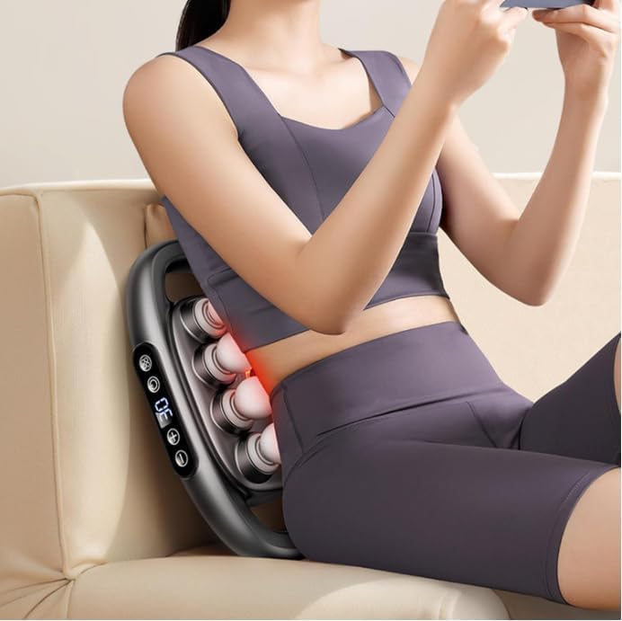 Fascia Gun Muscle Massager Gun High Frequency Back Waist Massage Machine Six-head Body – Image 5