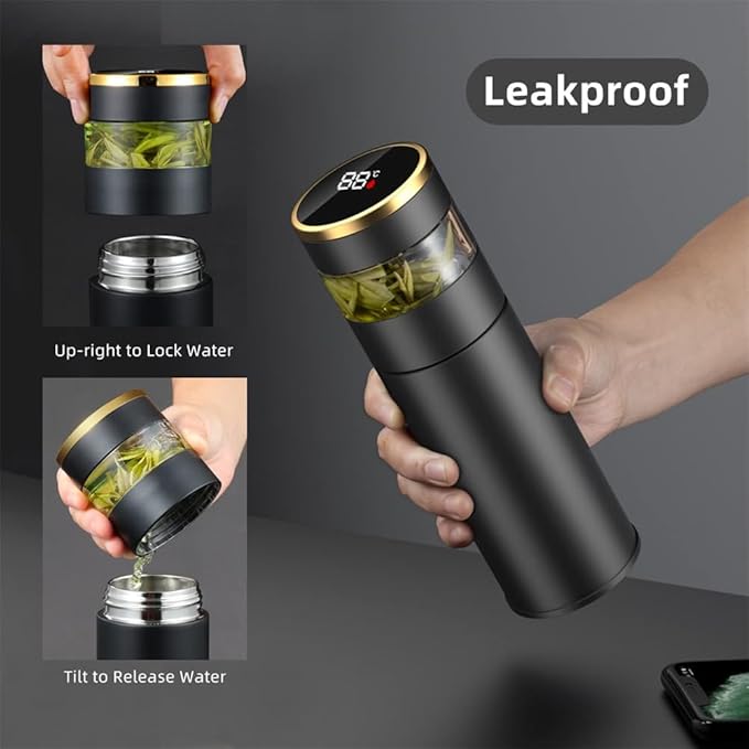 Premium Vacuum Insulated Bottle with Touch Screen Display – Image 3