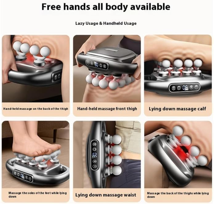 Fascia Gun Muscle Massager Gun High Frequency Back Waist Massage Machine Six-head Body – Image 4