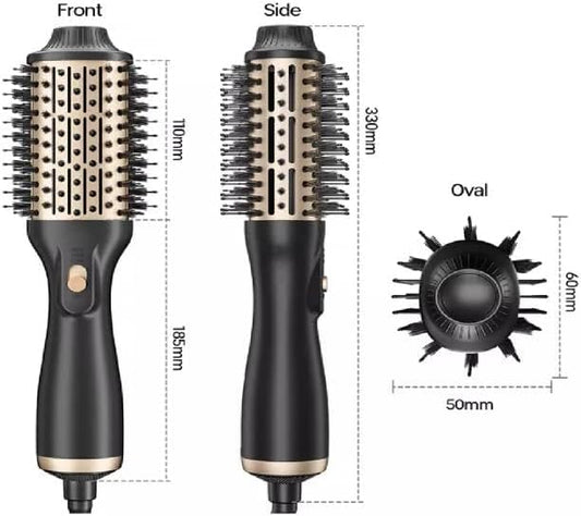 Professional 3 in 1 Hot Air Combo Set – ✅ Negative Ion Hair Dryer & Styling Brush