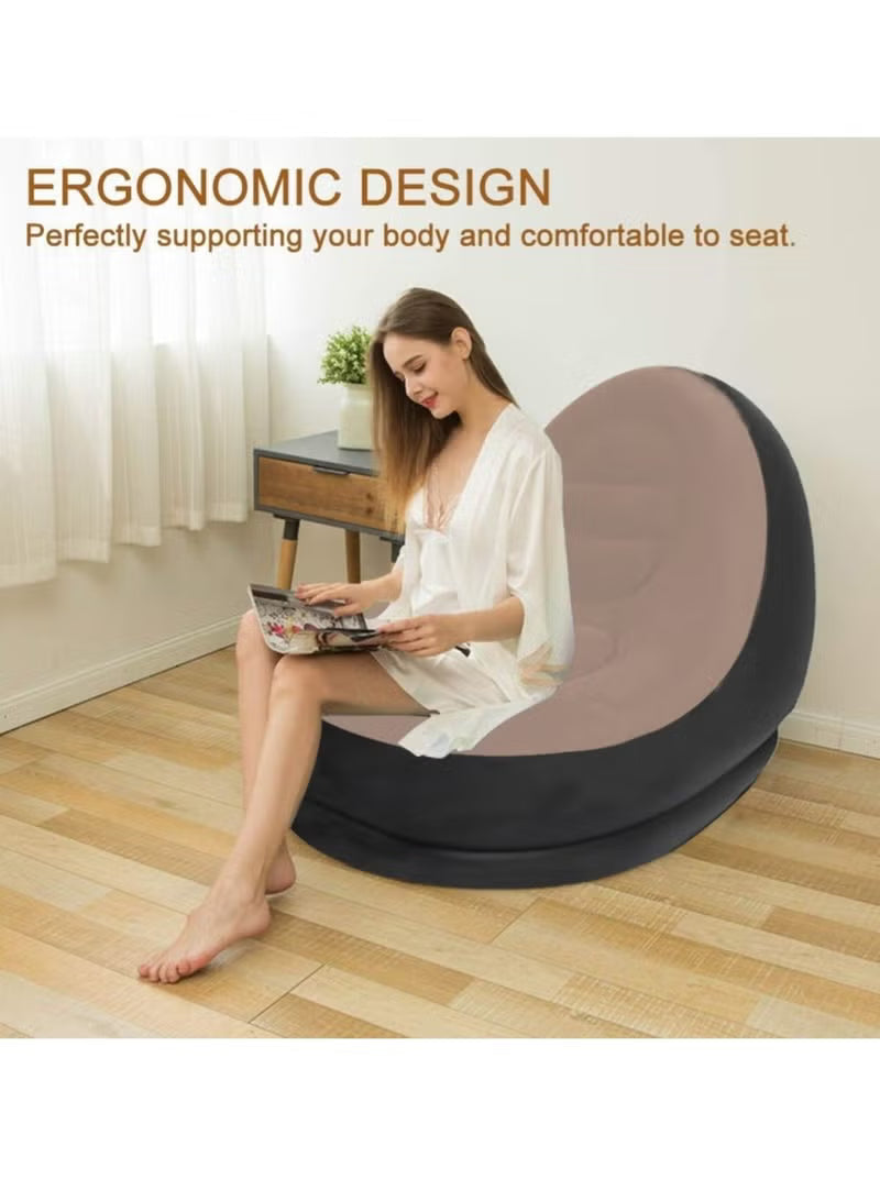 2Pcs Portable Inflatable Sofa Chair Air Pump Outdoor – Indoor – Image 6