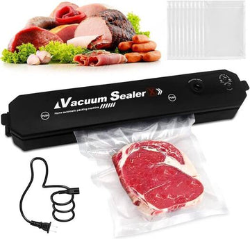Automatic Food Saver Vacuum Sealer Machine – One-Touch Compact Sealer with 10 Bags