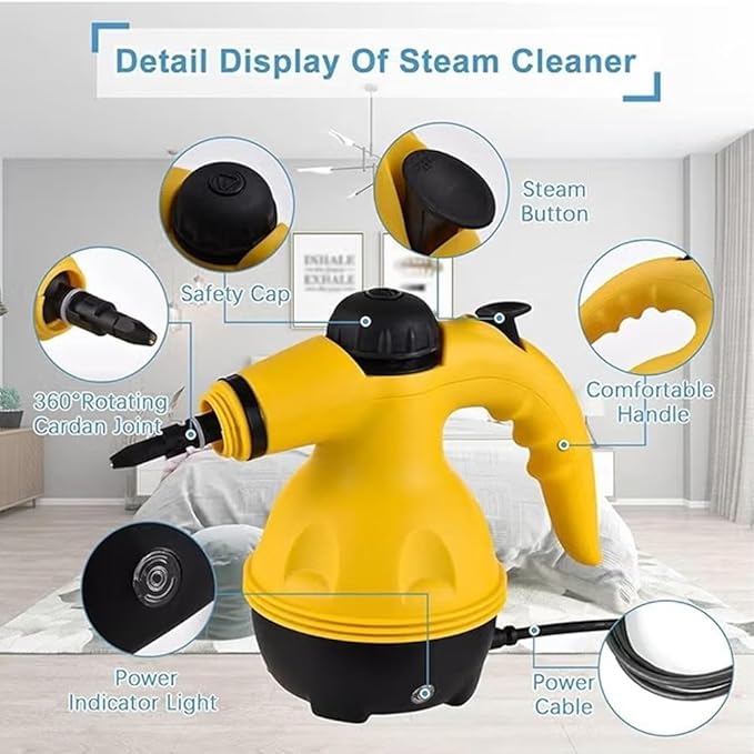 High Pressure Steam Cleaner – 1200W, Portable Handheld – Image 2