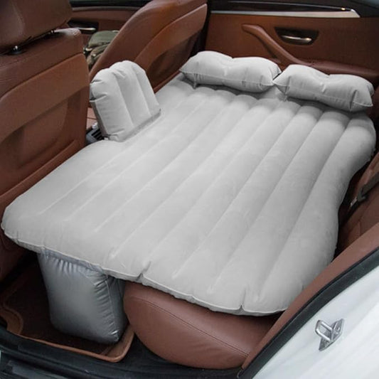 Car Travel Inflatable Mattress Air Bed – Auto Pump 2 Pillows GIFT