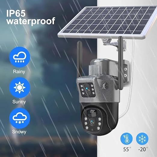 8 K Premium Solar Camera – IP66, Dual Screen, 8MP – Image 3