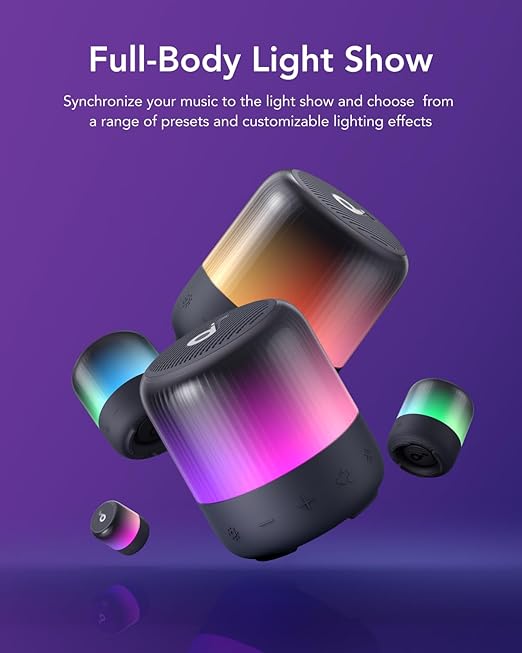 Glow Mini Portable Bluetooth Speaker – 360° Sound, Light Show – Image 5