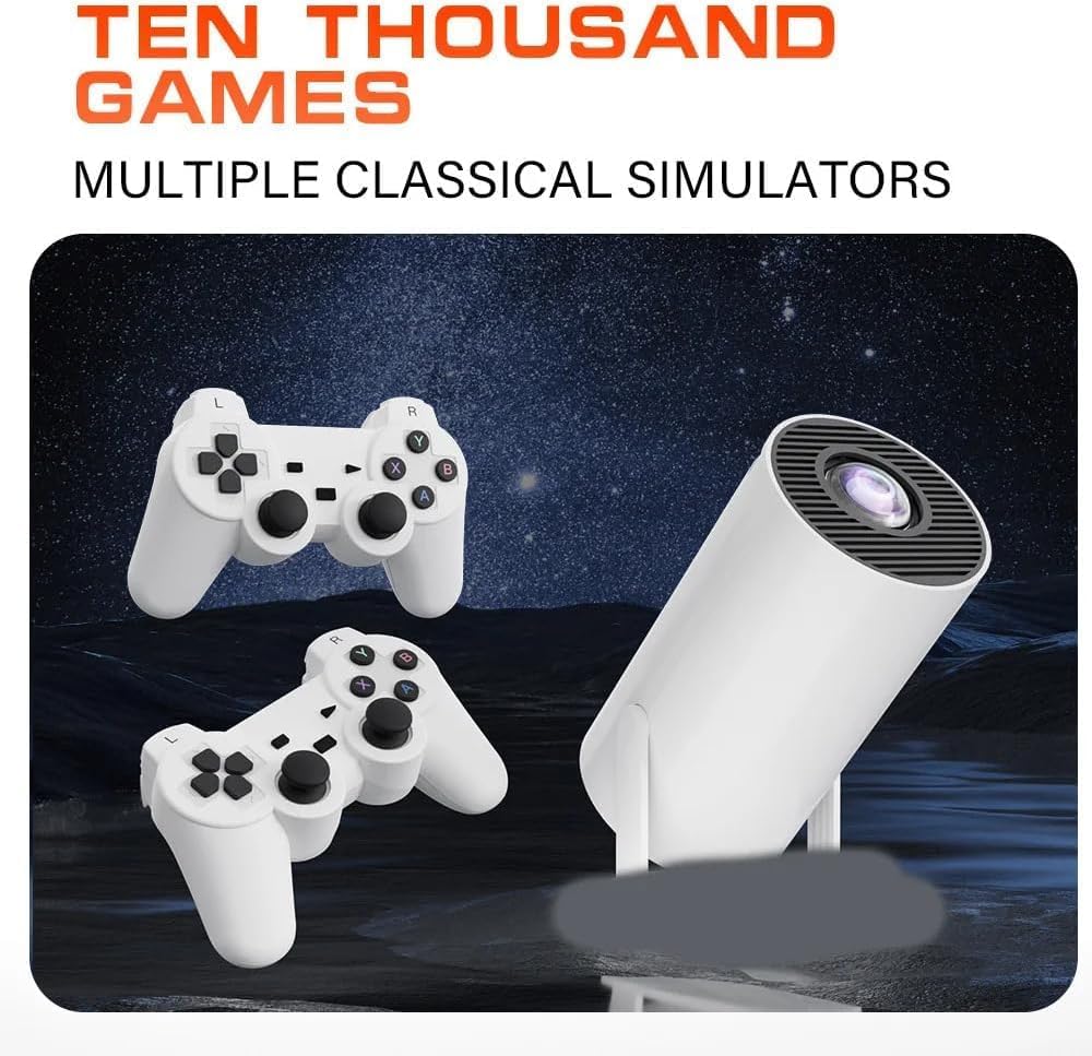 Game Projector 2-in-1 Professional Chip, Portable Projector – Wireless Controller – Image 2
