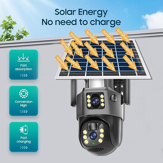 8 K Premium Solar Camera – IP66, Dual Screen, 8MP – Image 4