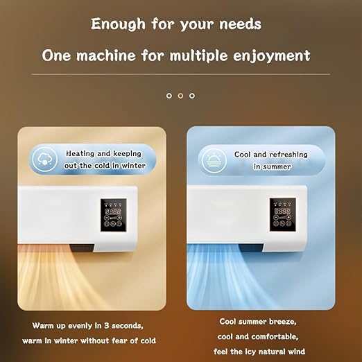 Personal Mini Air Conditioners, Dual Use Wall-Mounted Air Conditioner