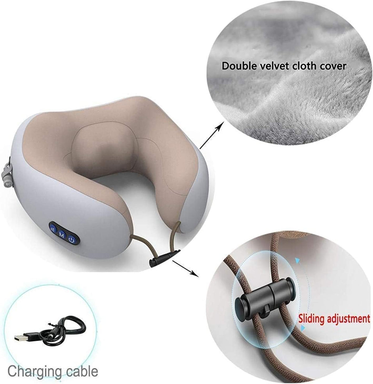 Rechargeable Cervical Neck Massager – Portable Vibration Neck & Shoulder Massager – Image 4
