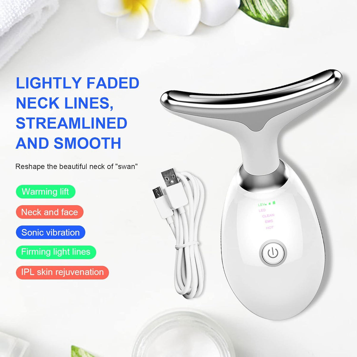 Skin Rejuvenation Beauty Device for Face & Neck, 3-in-1 Firming Wrinkle Removal Facial – Image 5