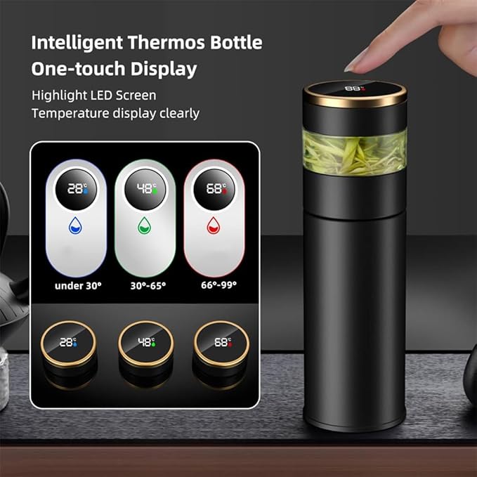 Premium Vacuum Insulated Bottle with Touch Screen Display – Image 4