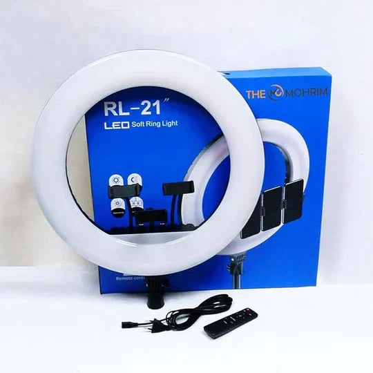 Professional LED Ring Light 14” RL-14 with Remote Control, Tripod & Phone Holder – Image 16