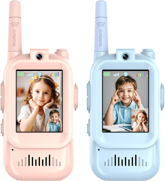 2 Pack Video Walkie Talkies for Kids – Long Range