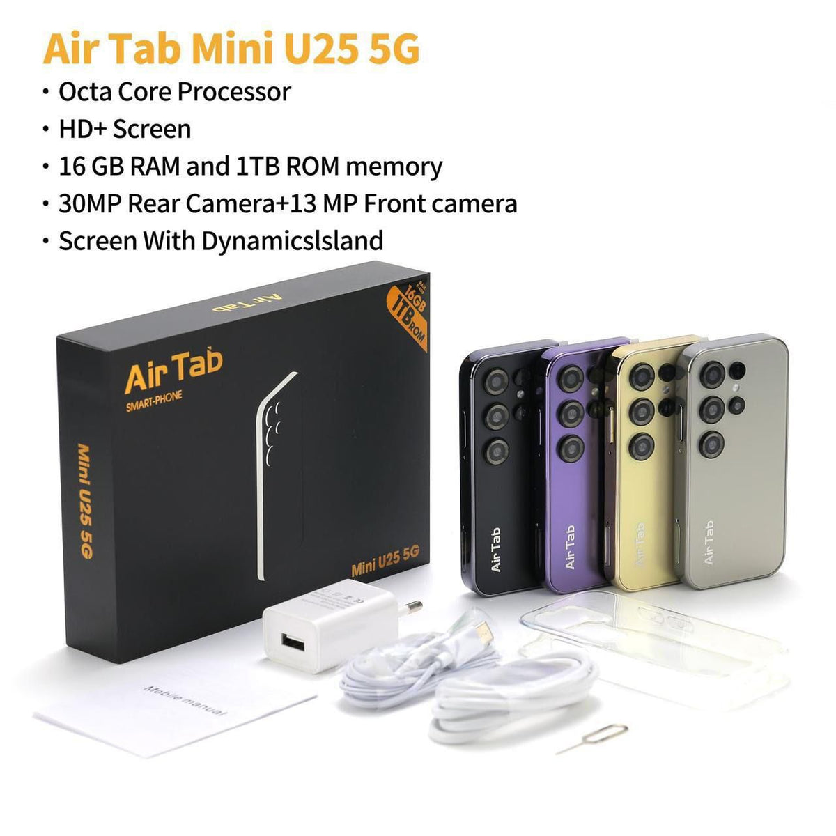 Air Tab Mini U25 5G Mobile Phone – 16GB RAM