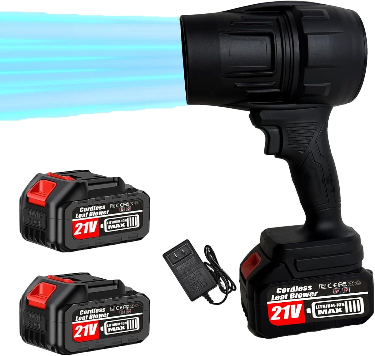 Cordless Leaf Blower, 35000 PA Handheld Electric Leaf Blower – Battery & Charger – Image 5