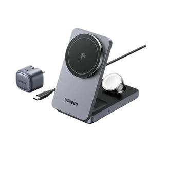 UGREEN 3-in-1 Magnetic Wireless Charger 15W Fast Magnetic Charging Station
