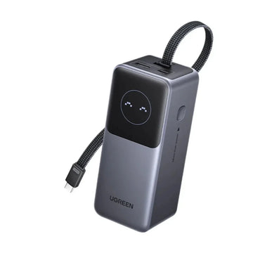 UGREEN Nexode 20000mAh 130W Power Bank with Built-in Cable Gray