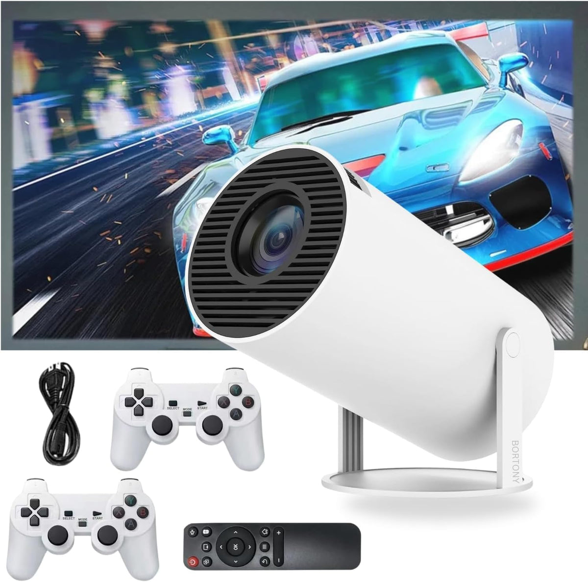 Game Projector 2-in-1 Professional Chip, Portable Projector – Wireless Controller – Image 7