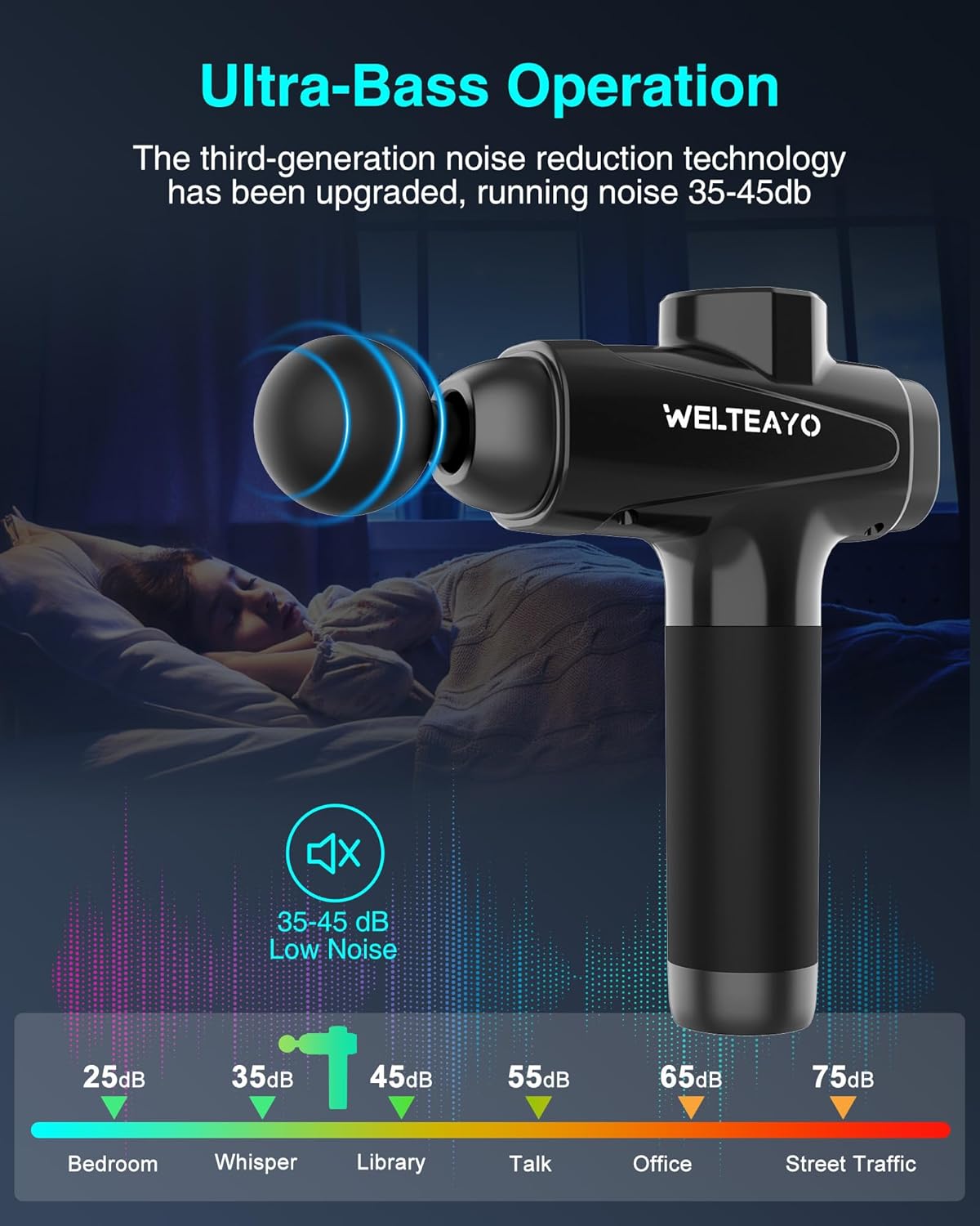 Professional Handheld Massage Gun – Deep Tissue Percussion Massager – Image 8