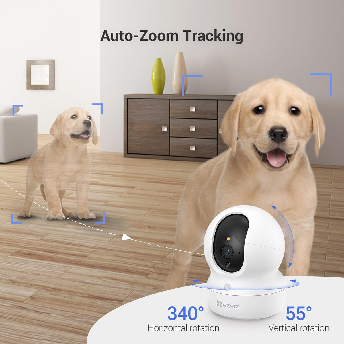 Alexa & Google C6N 2K Smart WiFi Camera – 4MP Indoor Security – Image 6