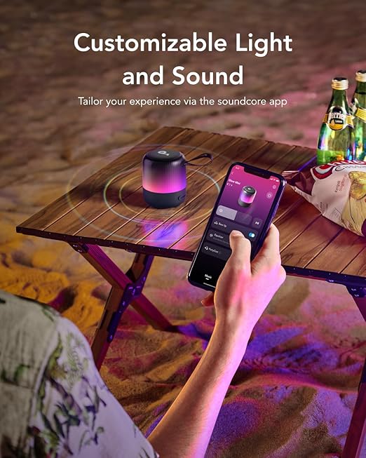 Glow Mini Portable Bluetooth Speaker – 360° Sound, Light Show – Image 2