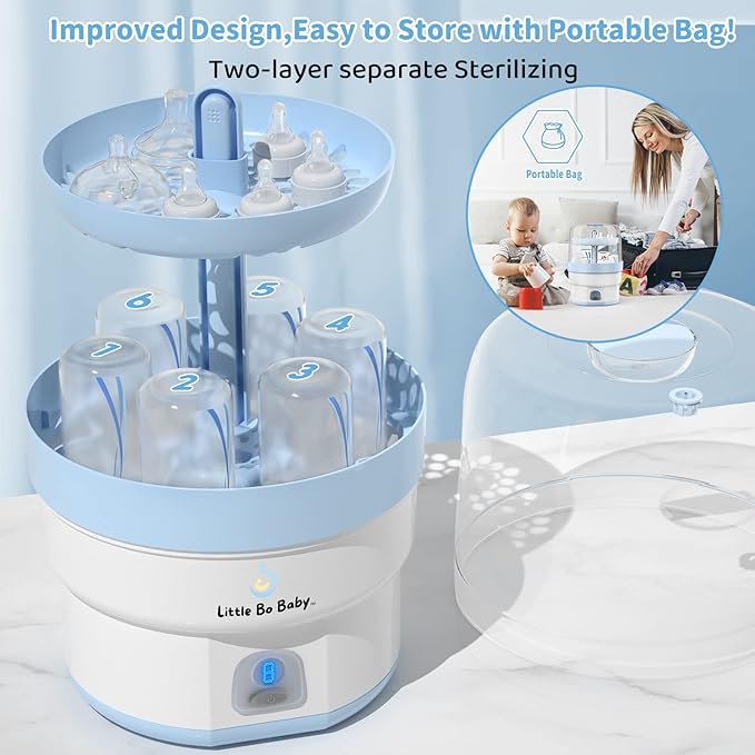 Baby Electric Sterilizer – Blue – Image 3