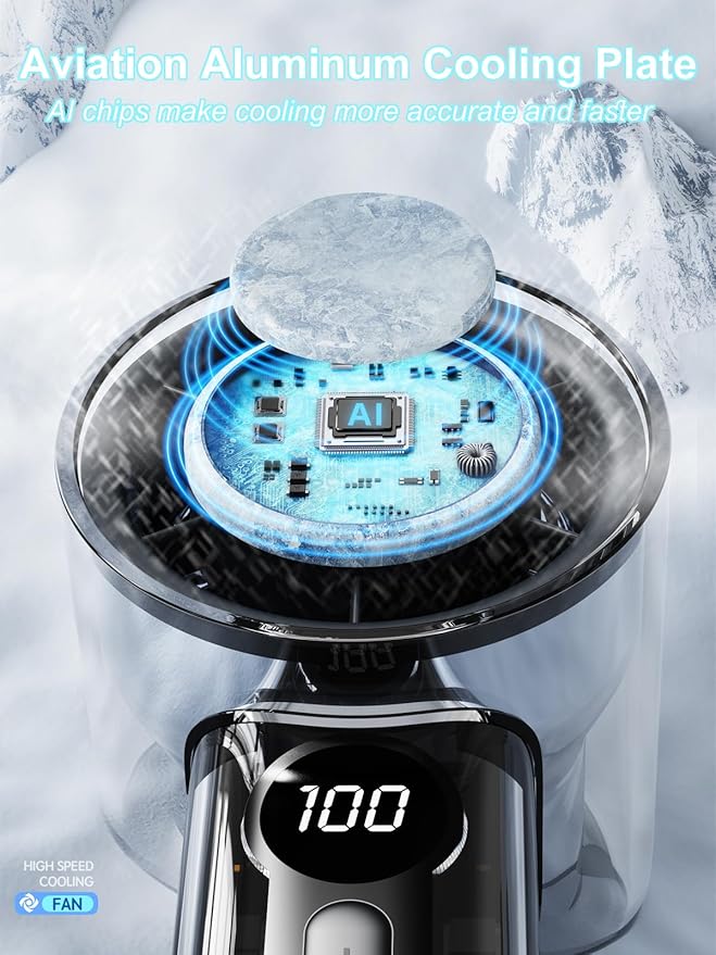 High-Speed Handheld Fan – 14000RPM with Ice Cool Tech – Image 3