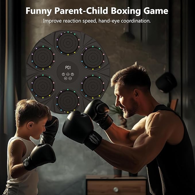 Electronic Music Boxing Wall Target – Smart Bluetooth Pads + Free Gloves – Image 4