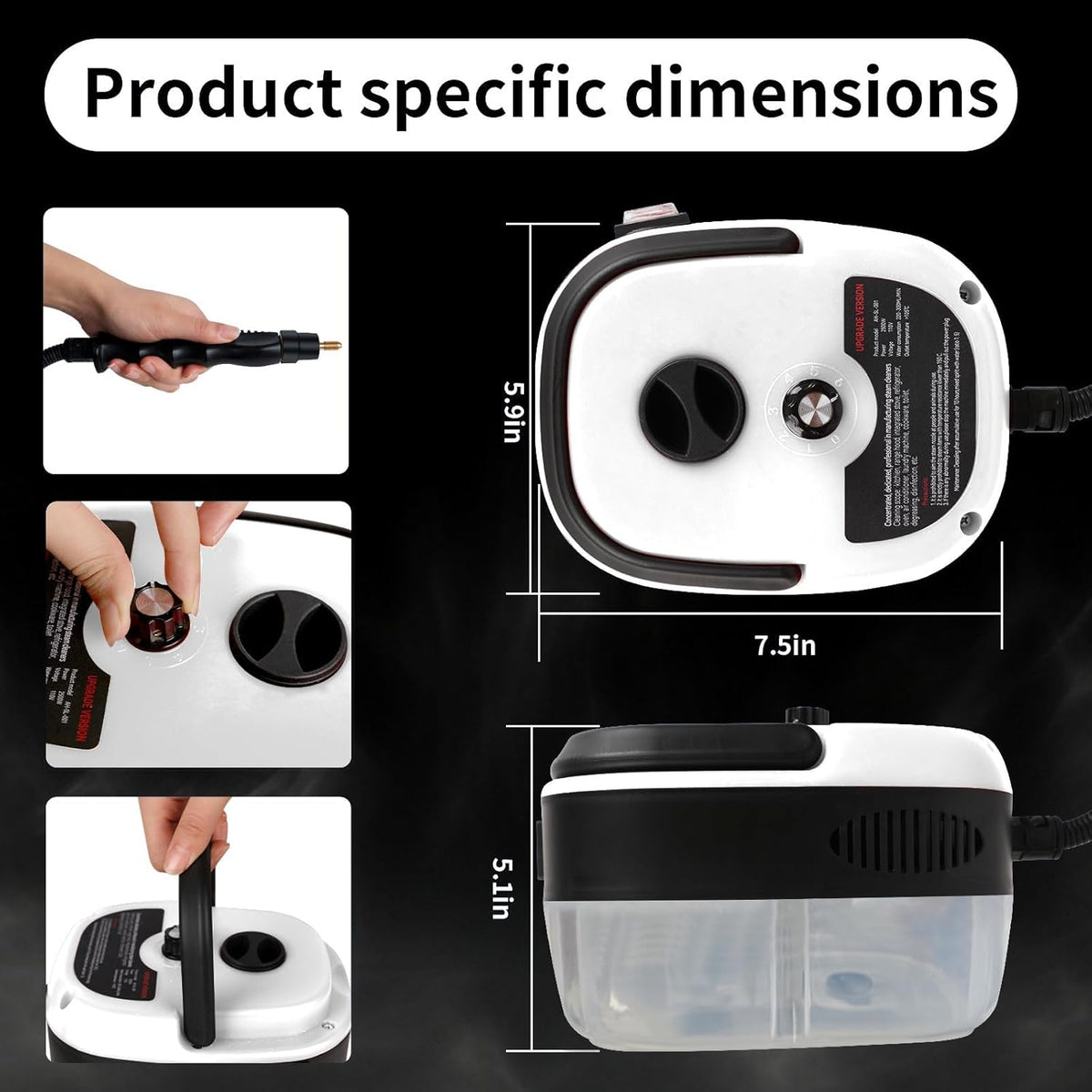 Steam Cleaner – Handheld High-Pressure Portable Cleaner – Image 3