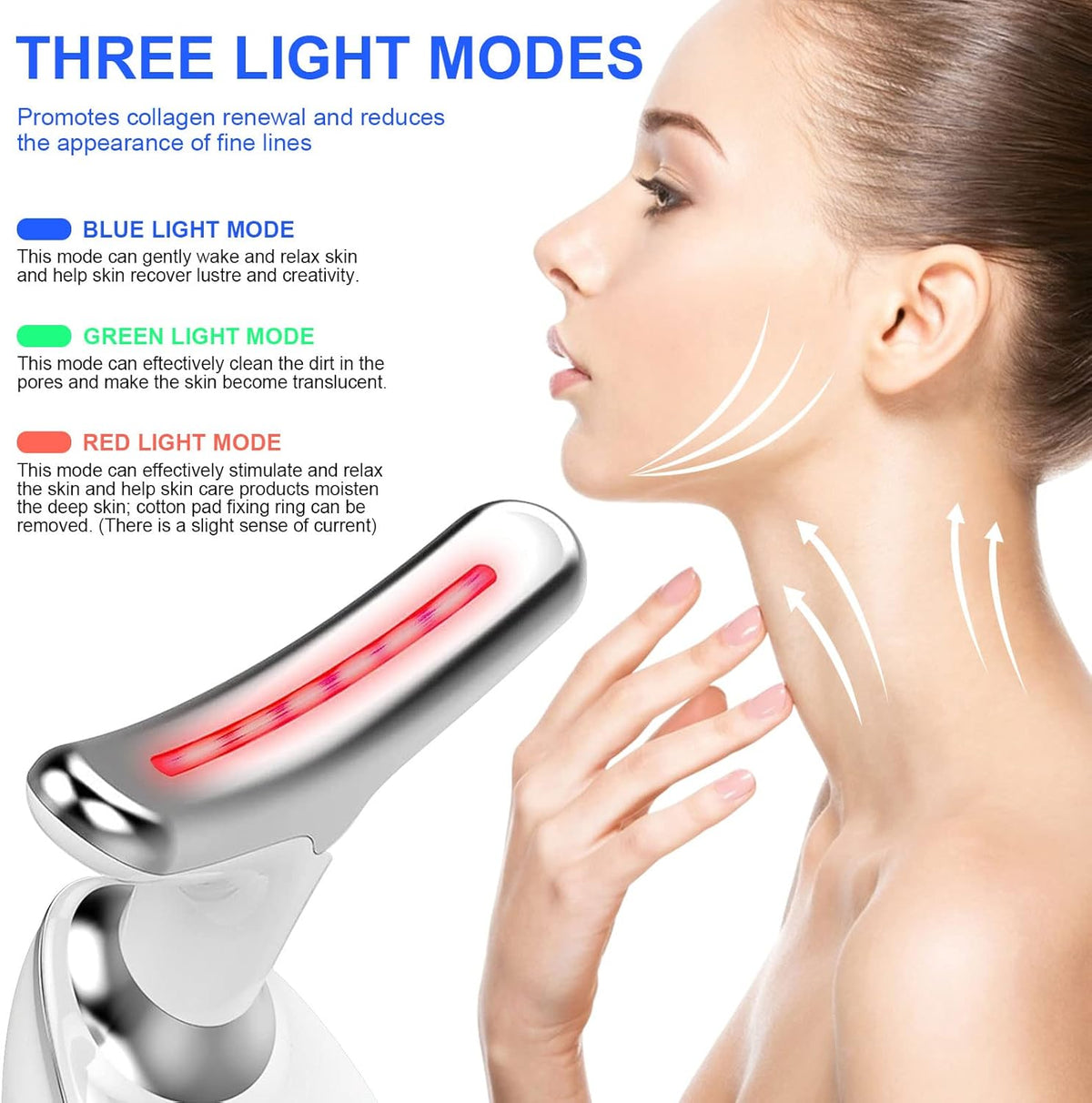 Skin Rejuvenation Beauty Device for Face & Neck, 3-in-1 Firming Wrinkle Removal Facial – Image 3