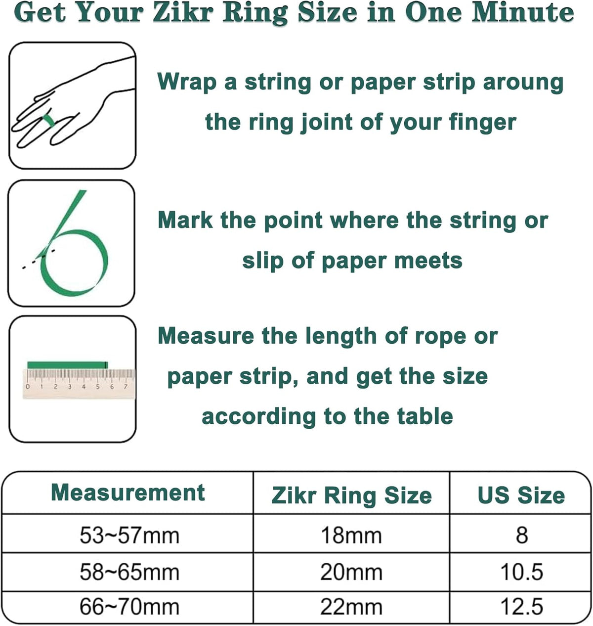 Smart Tasbih Counter Ring – IQIBLA – – Digital Prayer Tracking Ring – Image 8