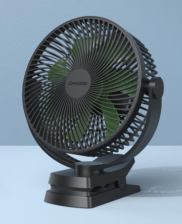 Portable 8.5" Clip Fan – 10, 000mAh, USB Rechargeable