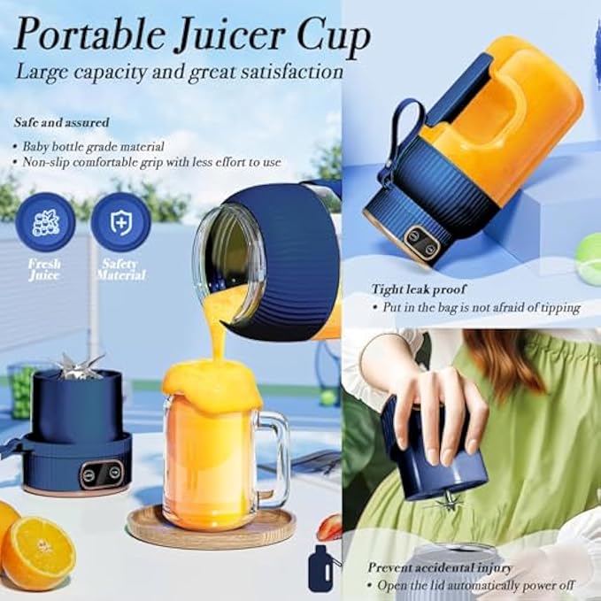 Portable Electric Juicer Cup – 1.5L, USB Rechargeable – Image 2
