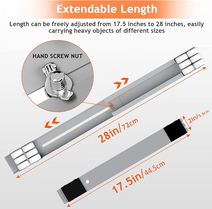 Set of 4 Heavy-Duty Appliance Roller Bases – 24 Wheels – Image 3