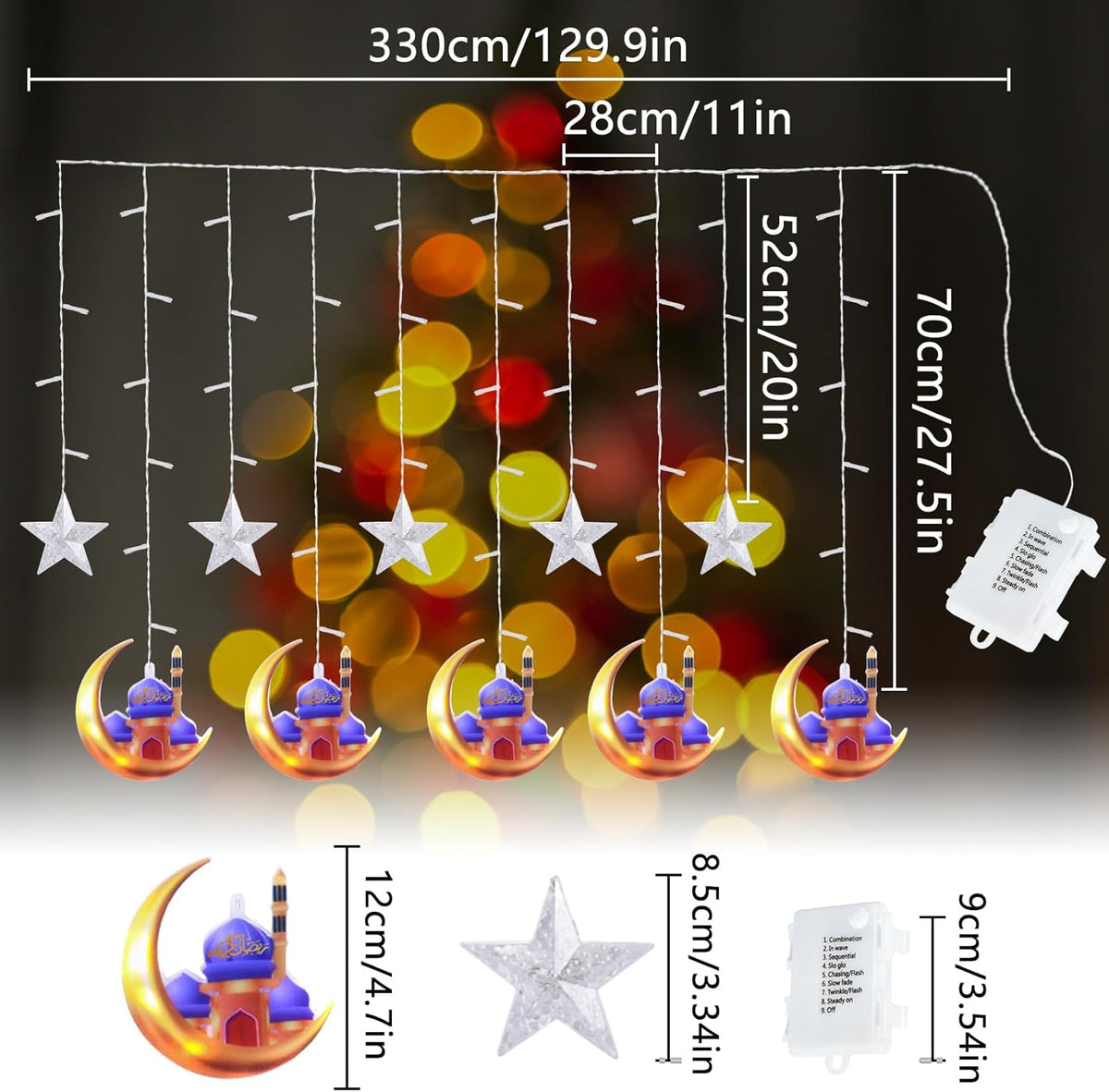 LED Ramadan Curtain Decoration Lights – Image 6