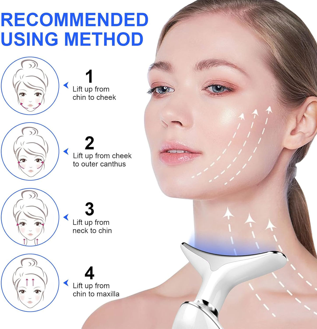 Skin Rejuvenation Beauty Device for Face & Neck, 3-in-1 Firming Wrinkle Removal Facial – Image 2