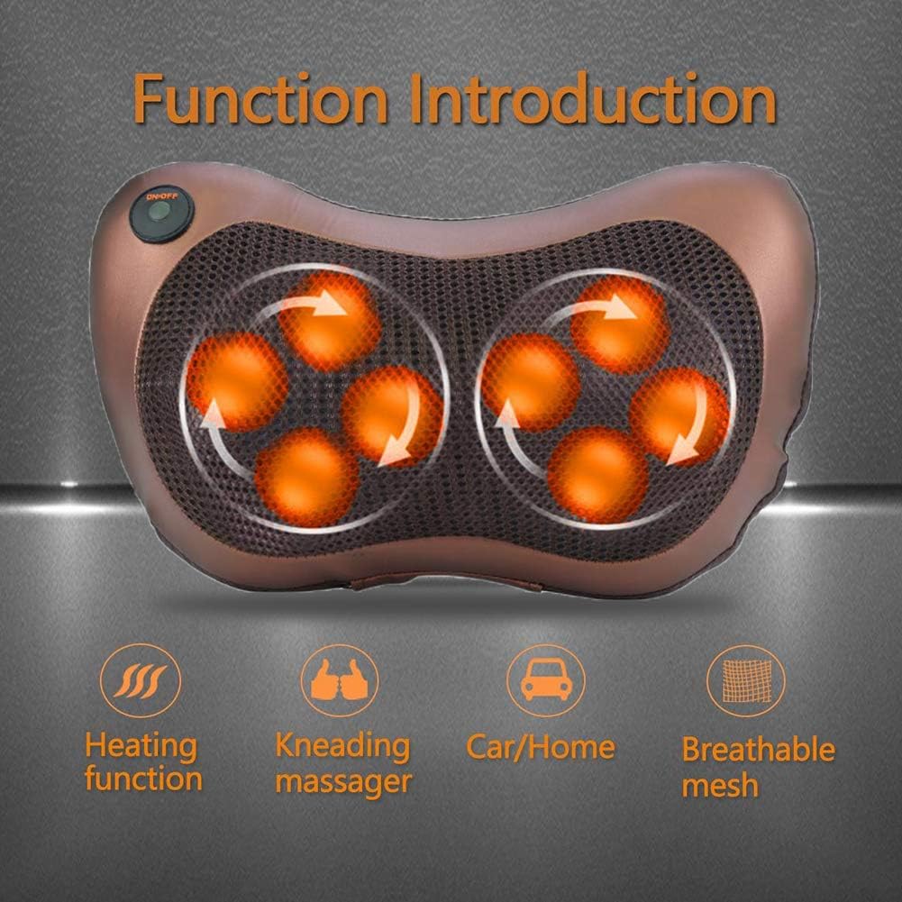 Shiatsu Neck & Shoulder Massager – Deep Kneading Massage Pillow with Heat – Image 6