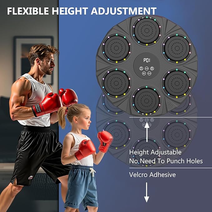 Electronic Music Boxing Wall Target – Smart Bluetooth Pads + Free Gloves – Image 7